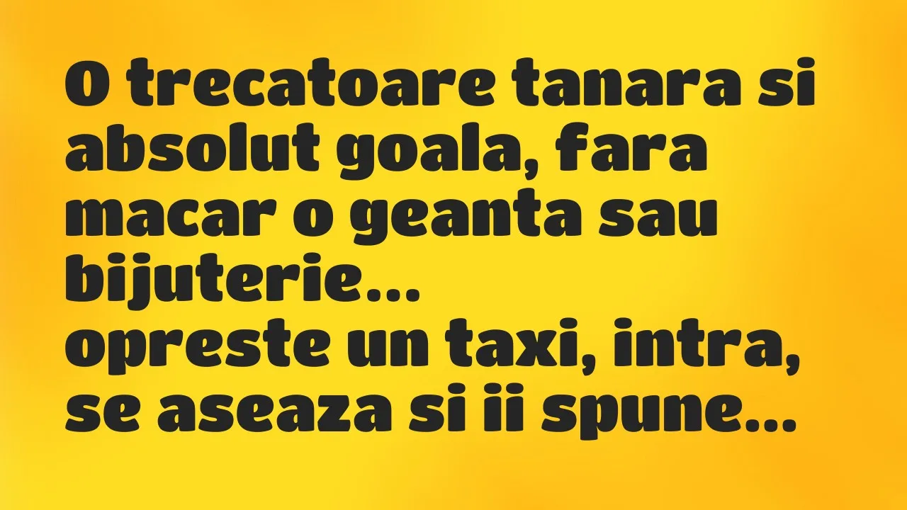 Banc: O trecatoare tanara si absolut goala, fara macar o geanta sau bijuterie…
