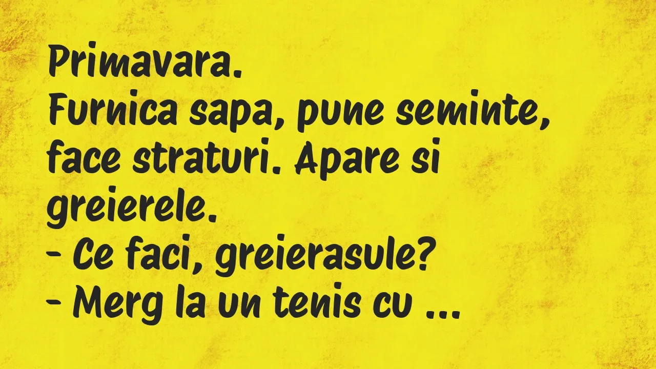 Banc: Primavara…