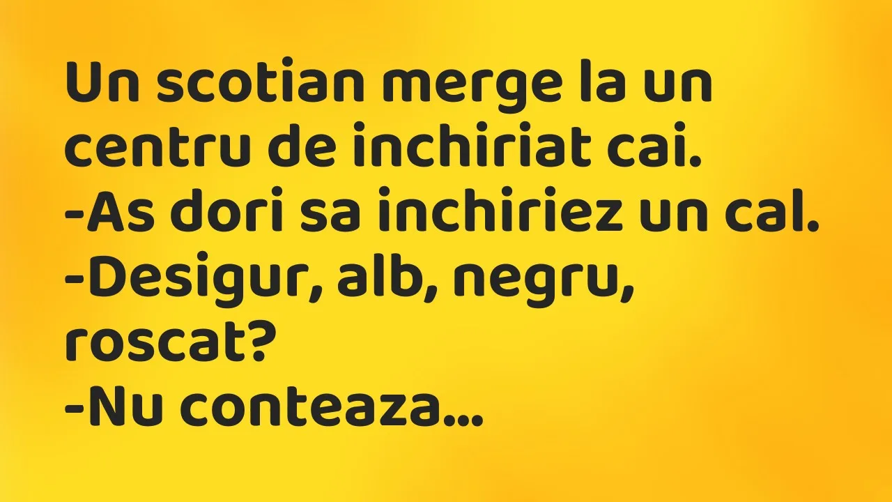 Banc: Un scotian merge la un centru de inchiriat cai…