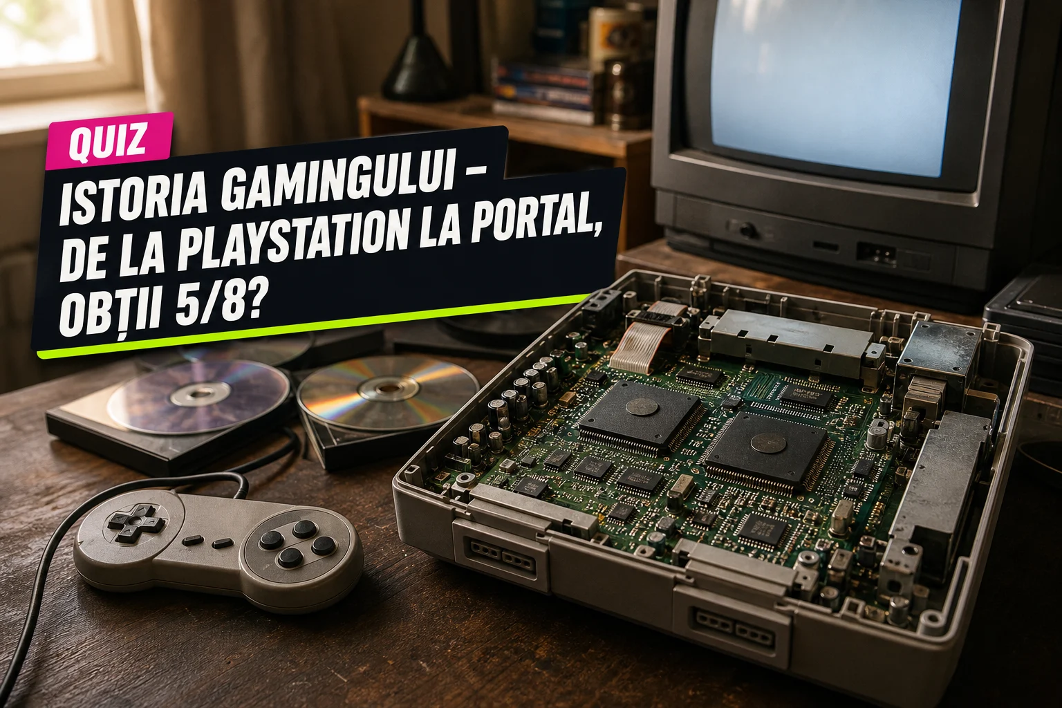 Istoria gamingului – quiz: de la PlayStation la Portal, obții 5/8?
